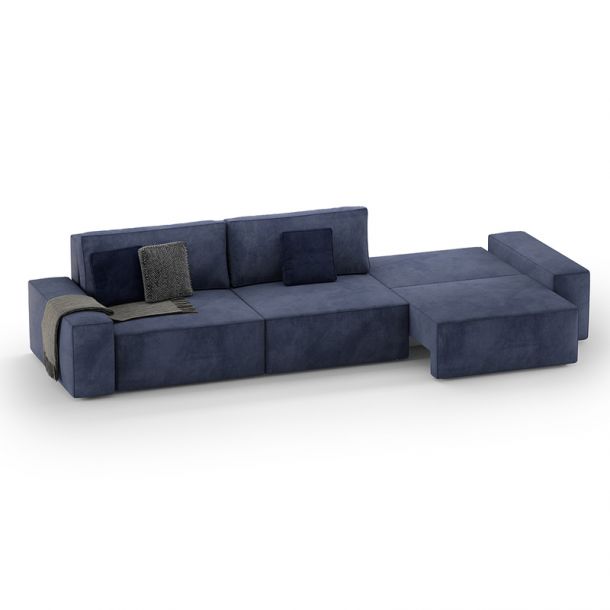 Прямой диван Loft Синий (114742321) цена