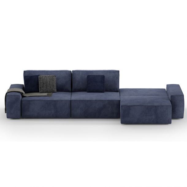 Прямой диван Loft Синий (114742321) в интернет-магазине