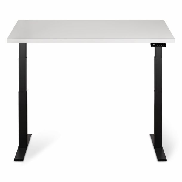 Регульований стіл ADAPWORK  Smart 2 Motor Pro AdapDesk 136х66 36мм Crystal White, Space Black (1061489124) в Украине
