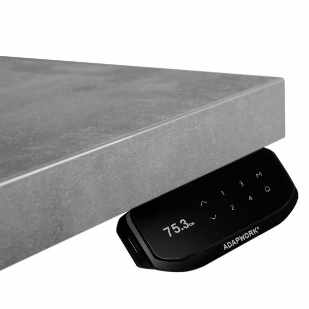Регульований стіл ADAPWORK  Smart 2 Motor Pro AdapDesk 136х66 36мм Smoky Gray, Snow White (1061489129) с доставкой