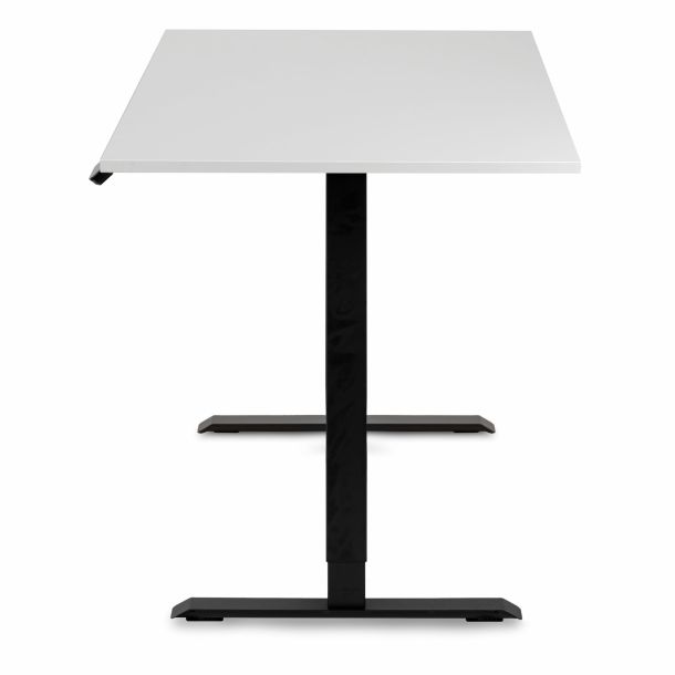 Регульований стіл ADAPWORK Smart 1 Motor AdapDesk 138х68 18мм Crystal White, Space Black (1061488882) с доставкой