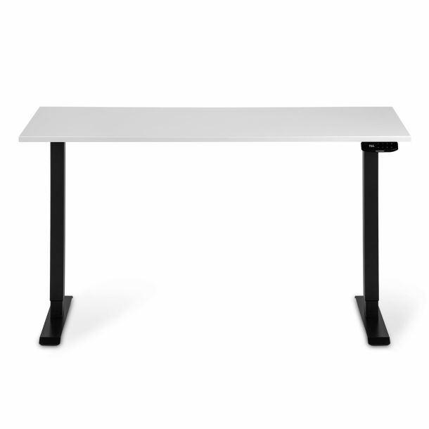Регульований стіл ADAPWORK Smart 1 Motor AdapDesk 138х68 18мм Crystal White, Space Black (1061488882) недорого