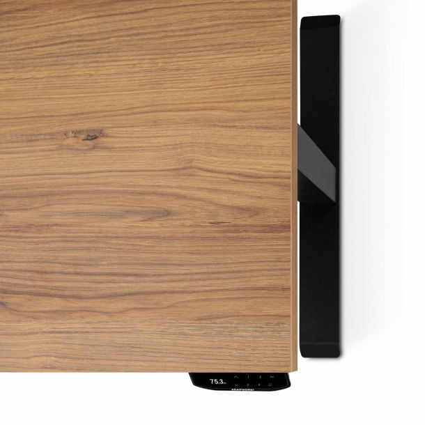 Регульований стіл ADAPWORK Smart 1 Motor AdapDesk 138х68 18мм Golden Wood, Space Black (1061488880) в Украине