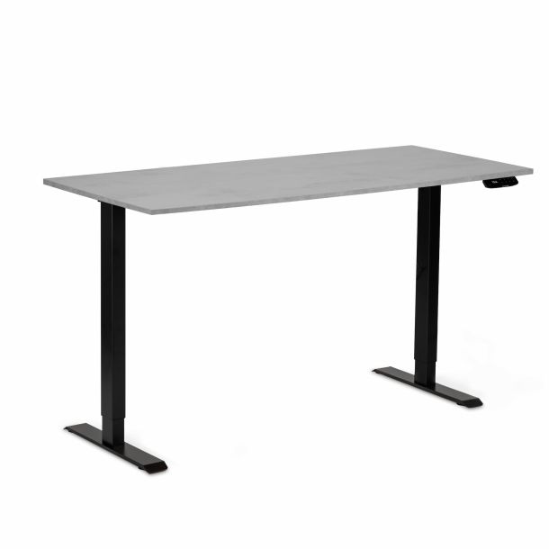 Регульований стіл ADAPWORK Smart 1 Motor AdapDesk 138х68 18мм Smoky Gray, Space Black (1061488883) цена