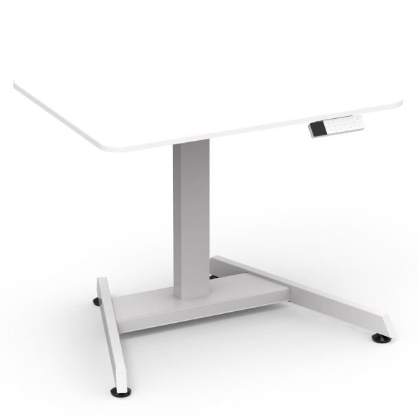 Регульований стіл ADAPWORK Smart 1L 1 Motor AdapDesk 80х60 25 мм Snow White (1061489121) фото
