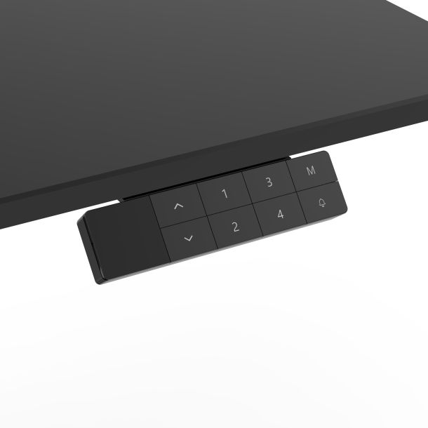 Регульований стіл ADAPWORK Smart 1L 1 Motor AdapDesk 80х60 25 мм Space Black (1061489122) фото