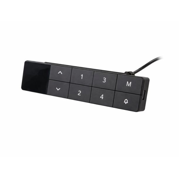 Регульований стіл ADAPWORK Smart 1L 1 Motor AdapDesk 80х60 25 мм Space Black (1061489122) kupistul