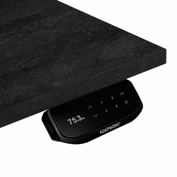 Регульований стіл ADAPWORK Smart 2 Motor AdapDesk 138х68 18мм Carbon Black, Snow White (1061489100) недорого