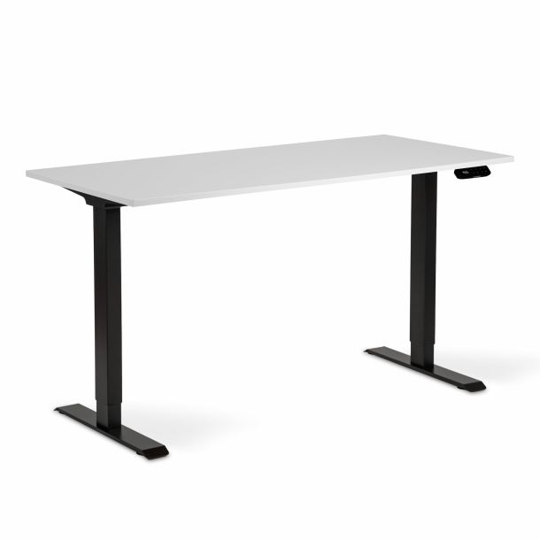 Регулируемый стол ADAPWORK Smart 2 Motor AdapDesk 138х68 18мм Crystal White, Space Black (1061489096) фото