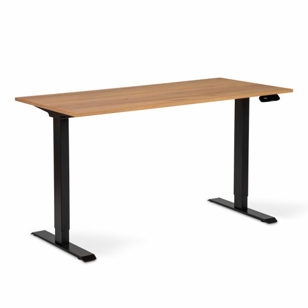 Регулируемый стол ADAPWORK Smart 2 Motor AdapDesk 138х68 18мм Golden Wood, Space Black (1061489092) фото