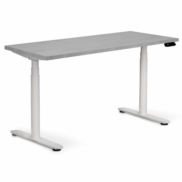 Регулируемый стол ADAPWORK Smart 2 Motor Pro Speed AdapDesk 136х66 36мм Smoky Gray, Snow White (1061488906) фото