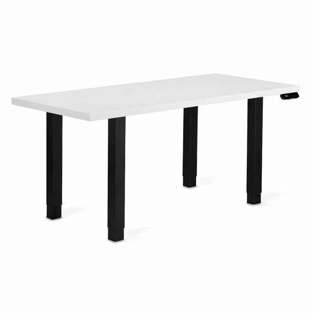 Регульований стіл ADAPWORK Smart 4L 2 Motor AdapDesk 136х66 36 мм Crystal White, Space Black (1061489109) фото