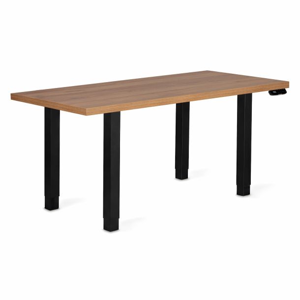 Регулируемый стол ADAPWORK Smart 4L 2 Motor AdapDesk 136х66 36 мм Golden Wood, Space Black (1061489113) фото