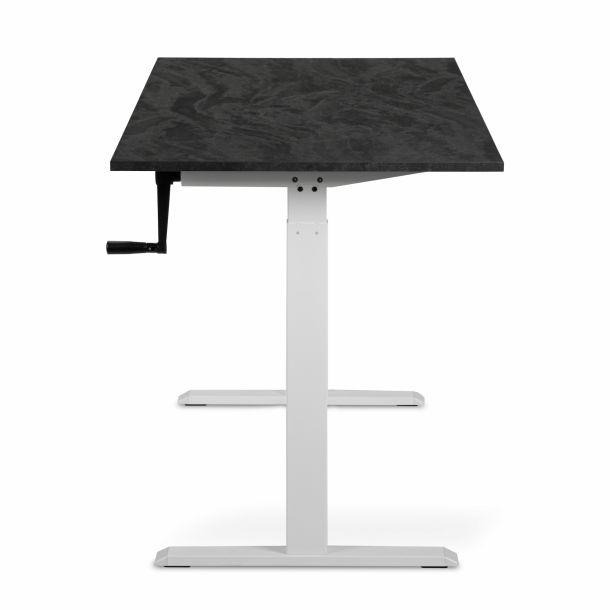 Регулируемый стол ADAPWORK Smart Manual AdapDesk 138х68 18мм Carbon Black, Snow White (1061489137) недорого