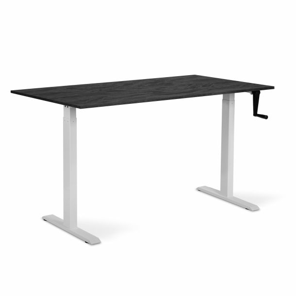 Регулируемый стол ADAPWORK Smart Manual AdapDesk 138х68 18мм Carbon Black, Snow White (1061489137) в интернет-магазине