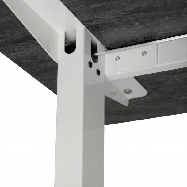 Регулируемый стол ADAPWORK Smart Manual AdapDesk 138х68 18мм Carbon Black, Snow White (1061489137) в Украине