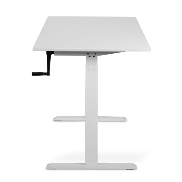 Регульований стіл ADAPWORK Smart Manual AdapDesk 138х68 18мм Crystal White, Snow White (1061489134) недорого