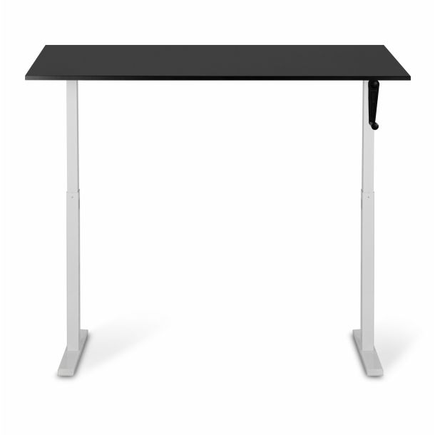 Регулируемый стол ADAPWORK Smart Manual AdapDesk 138х68 18мм Deep Black, Snow White (1061489136) с доставкой