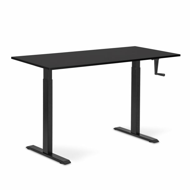 Регульований стіл ADAPWORK Smart Manual AdapDesk 138х68 18мм Deep Black, Space Black (1061489141) в интернет-магазине
