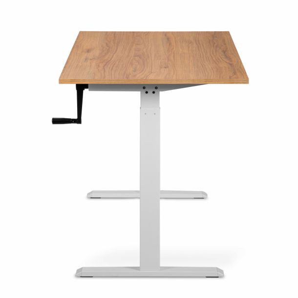 Регульований стіл ADAPWORK Smart Manual AdapDesk 138х68 18мм Golden Wood, Snow White (1061489138) недорого