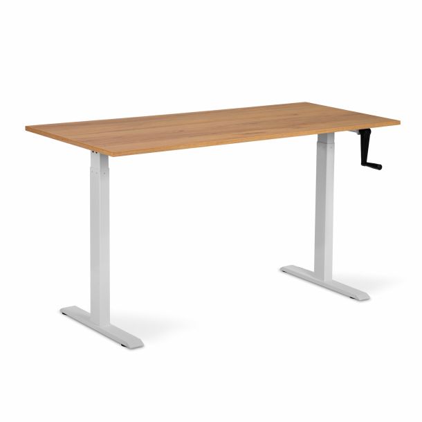 Регульований стіл ADAPWORK Smart Manual AdapDesk 138х68 18мм Golden Wood, Snow White (1061489138) в интернет-магазине