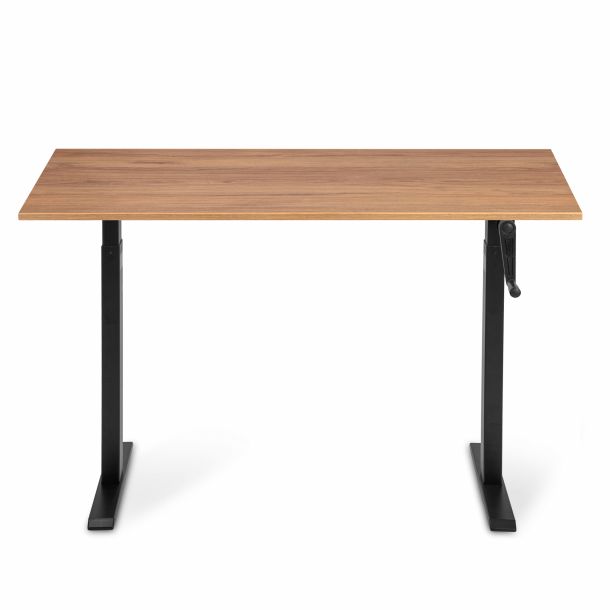 Регулируемый стол ADAPWORK Smart Manual AdapDesk 138х68 18мм Golden Wood, Space Black (1061489143) в Киеве