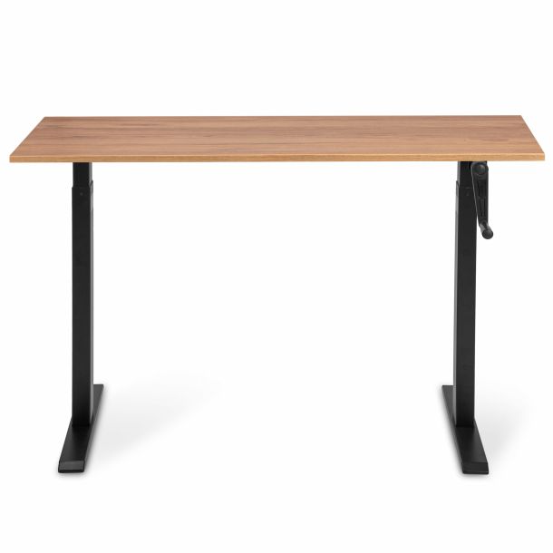 Регулируемый стол ADAPWORK Smart Manual AdapDesk 138х68 18мм Golden Wood, Space Black (1061489143) kupistul
