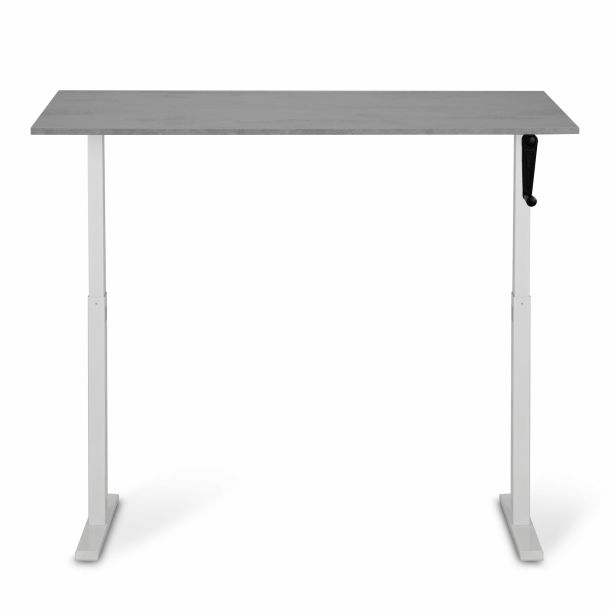 Регульований стіл ADAPWORK Smart Manual AdapDesk 138х68 18мм Smoky Gray, Snow White (1061489135) с доставкой