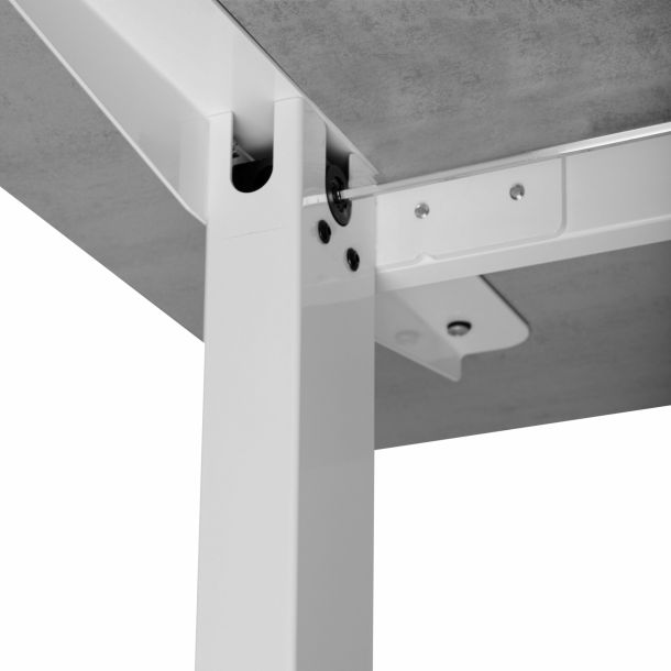 Регульований стіл ADAPWORK Smart Manual AdapDesk 138х68 18мм Smoky Gray, Snow White (1061489135) в Украине