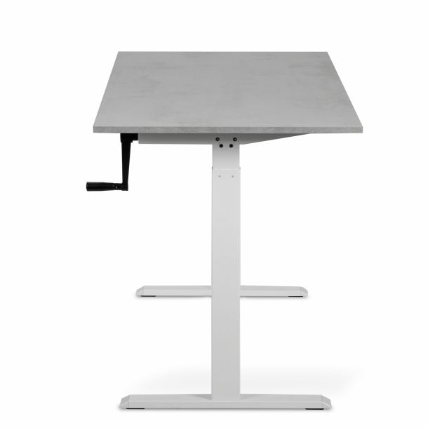 Регульований стіл ADAPWORK Smart Manual AdapDesk 138х68 18мм Smoky Gray, Snow White (1061489135) недорого
