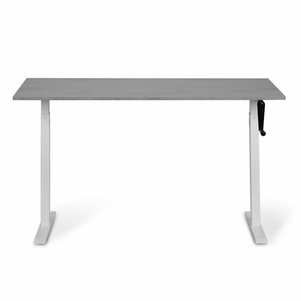 Регульований стіл ADAPWORK Smart Manual AdapDesk 138х68 18мм Smoky Gray, Snow White (1061489135) kupistul