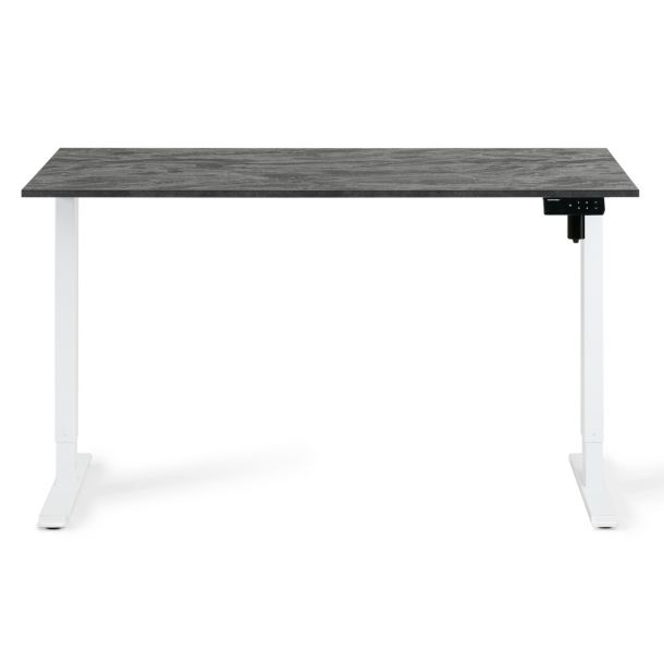 Регулируемый стол ADAPWORK SmartDesk 18мм 136х66 Черный бетон, Белый (106735884) цена