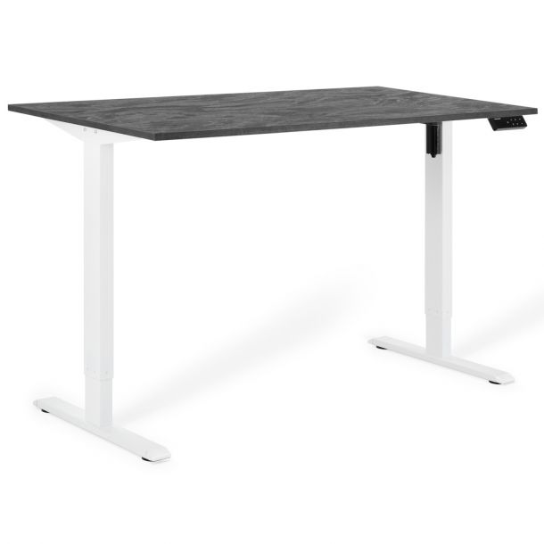 Регулируемый стол ADAPWORK SmartDesk 18мм 136х66 Черный бетон, Белый (106735884) фото