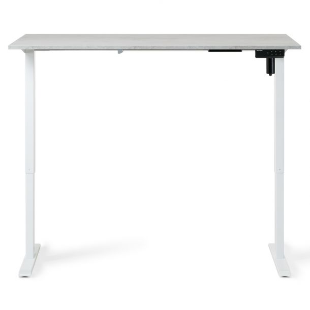 Регульований стіл ADAPWORK SmartDesk 18мм 136х66 Сірий бетон, Білий (106735883) с доставкой