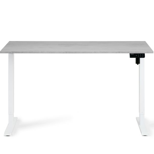 Регульований стіл ADAPWORK SmartDesk 18мм 136х66 Сірий бетон, Білий (106735883) дешево