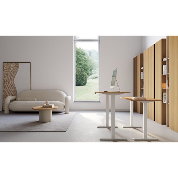 Регулируемый стол ADAPWORK SmartDesk 18мм 136х66 Дуб Аппалачи, Белый (106735885) в Киеве