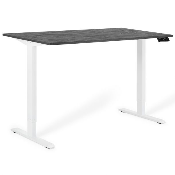 Регульований стіл ADAPWORK SmartDesk 2 18мм 136х66 Чорний бетон, Білий (106936687) в Украине