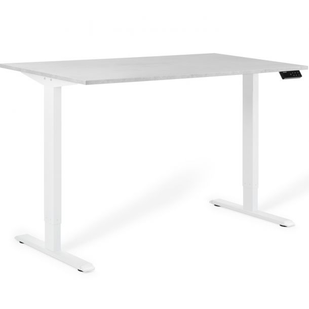 Регулируемый стол ADAPWORK SmartDesk 2 18мм 136х66 Серый бетон, Белый (106936686) цена