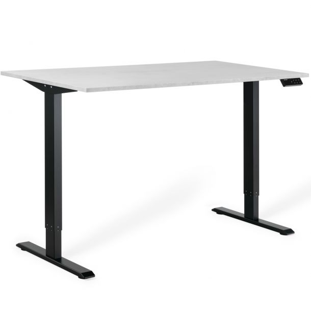 Регульований стіл ADAPWORK SmartDesk 2 18мм 136х66 Сірий бетон, Чорний (106936691) в Украине