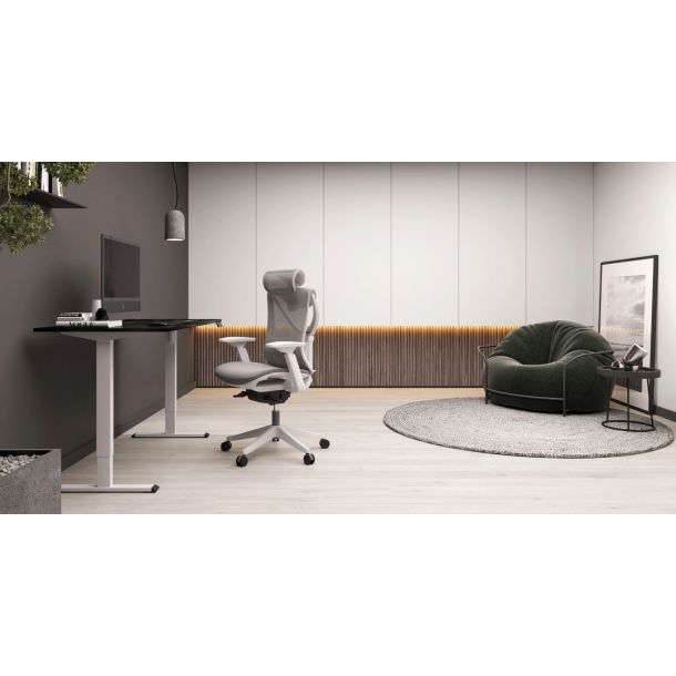 Регульований стіл ADAPWORK SmartDesk 2 18мм 136х66 Чорний, Білий (106936685) купить