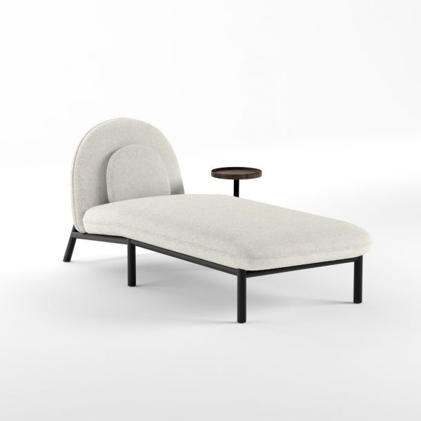 Шезлонг со столиком Soft Lounge Boucle Nata 1, Крафт Табако (1561025573) недорого