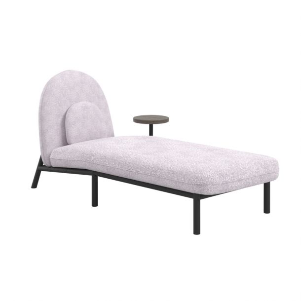 Шезлонг со столиком Soft Lounge Boucle Pink, Натуральный (1561025591) с доставкой