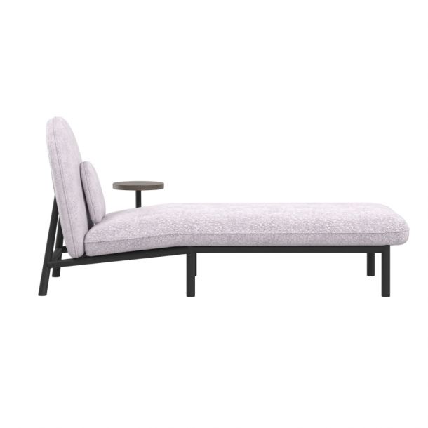 Шезлонг со столиком Soft Lounge Boucle Pink, Натуральный (1561025591) в Киеве