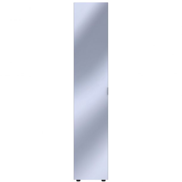 Шкаф Гелар 1 Зеркало 39х49.5х203.4 Графит (1271271468) цена