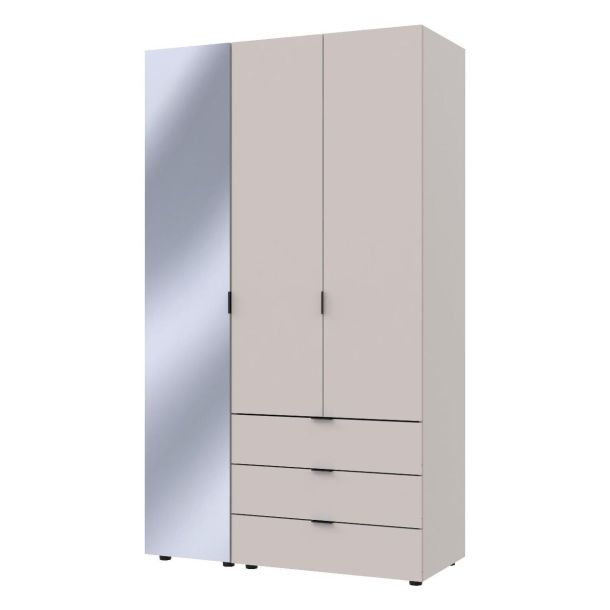 Шкаф Гелар 2 ДСП / 1 зеркало 116.5х49.5х203.4 Кашемир (1271380185) kupistul