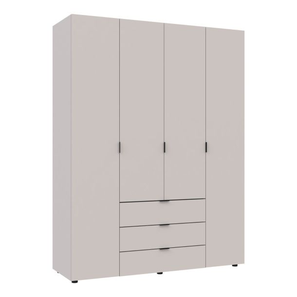Шкаф Гелар 4 ДСП 155х49,5х203,4 Кашемир (1271485240) kupistul