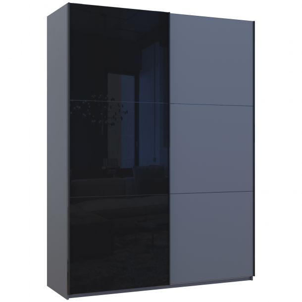 Шкаф купе G-Caiser 1 ДСП / 1 стекло / 3 части 180х60х240 Графит, Графит (1271175577) в Украине