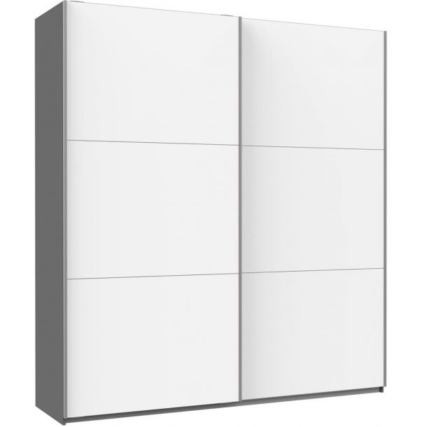 Шкаф купе G-Caiser 2 ДСП / 3 части 220х60х240 Антрацит, Белый (127830159) недорого