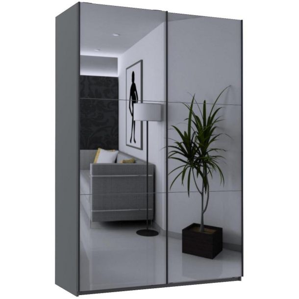 Шкаф купе G-Caiser 2 Зеркала / 3 части 160х60х240 Графит (127847218) с доставкой