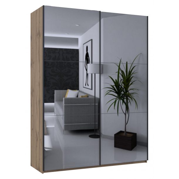 Шкаф купе G-Caiser 2 Зеркала 180х60х240 Дуб тахо (127830152) дешево